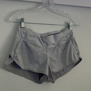 White Lulu Lemon Shorts